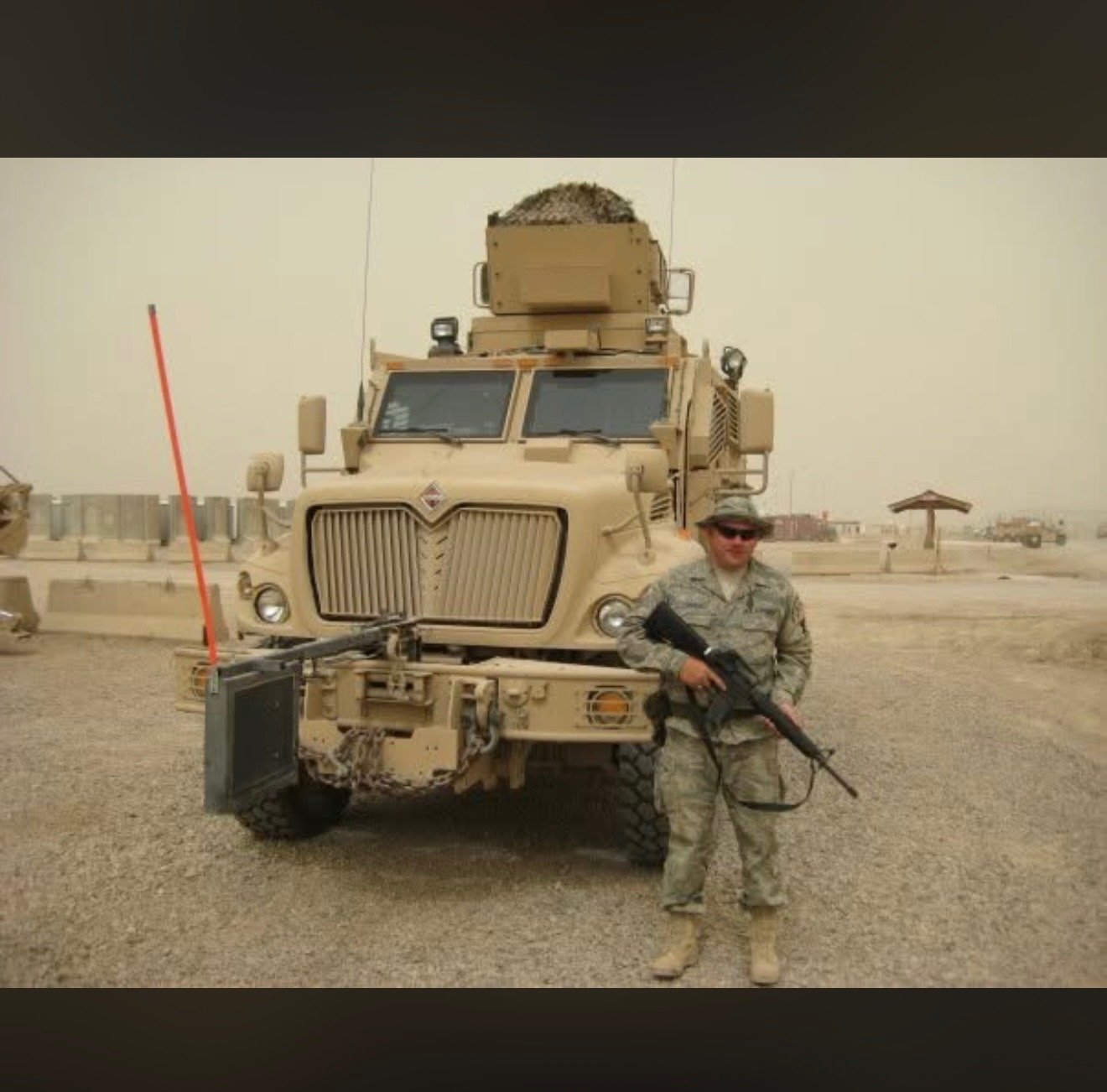 Chad Stephens serving in uniform overseas